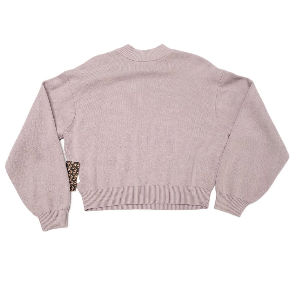 NWT Vans - Semi Cropped, Violet, Crew Neck Sweater, Size L - Picture 4 of 6